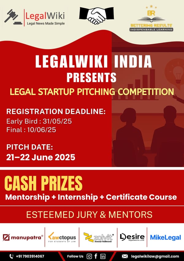 Our Knowledge Partner for the LegalWiki Startup Pitching Competition 2025!