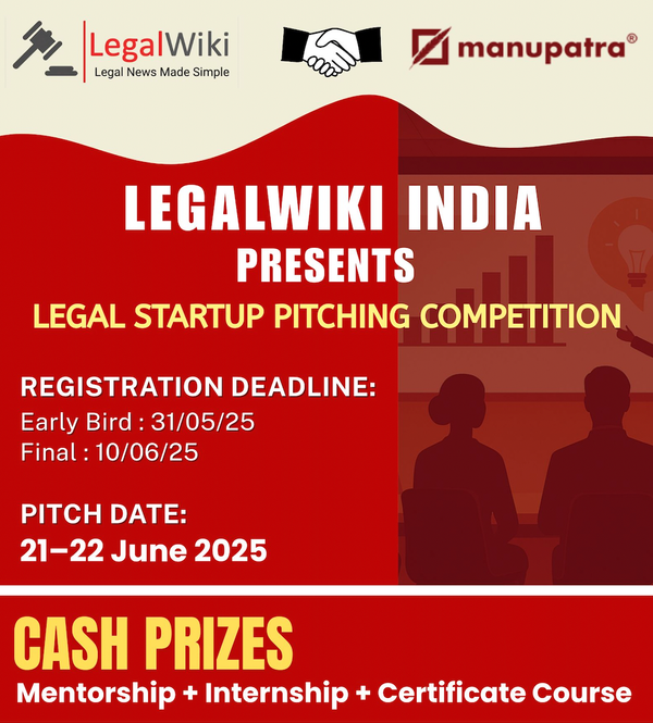 Manupatra - Meet the Next Judge for the LegalWiki Startup Pitching Competition 2025! 🚀