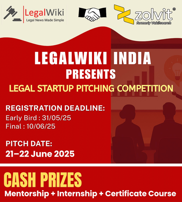ZolVit (Vakilsearch) - Meet the Next Judge for the LegalWiki Startup Pitching Competition 2025!